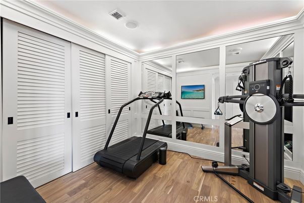 Fitness Equipment, Interior, Wood Texture Flooring
