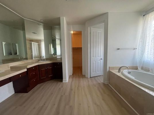 Bathroom, Dual Sink Vanities, Interior, Wood Texture Flooring
