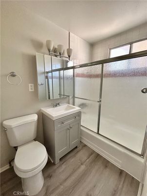 Bathroom, Glass Shower, Interior, Wood Texture Flooring