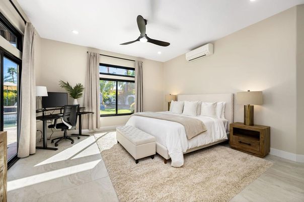 Bedroom, Home Office, Interior, Recessed Lighting