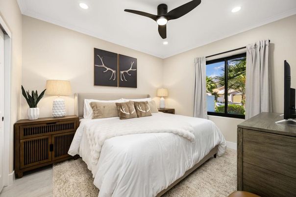 Bedroom, Interior, Recessed Lighting