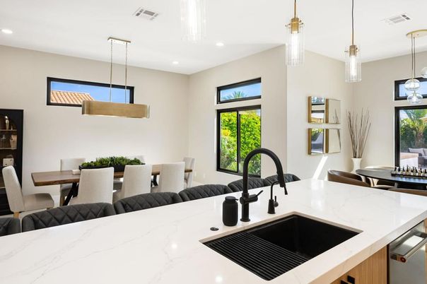 Dining room, Interior, Kitchen, Pendant Lights, Recessed Lighting