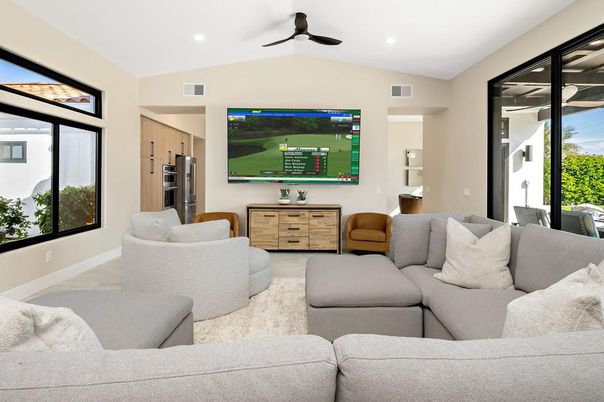Interior, Living room, Recessed Lighting