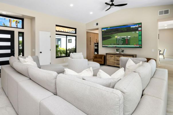 Interior, Living room, Recessed Lighting