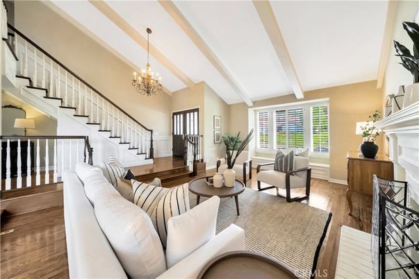 Chandelier, Fireplace, Interior, Living room, Wood Texture Flooring