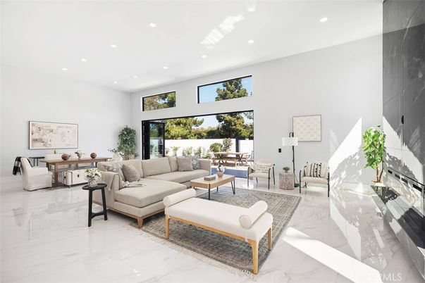 Interior, Living room, Marble, Recessed Lighting