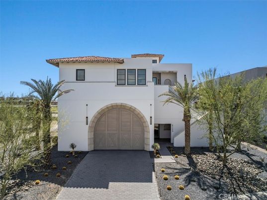 Attached, Exterior, Facade, Spanish Mediterranean