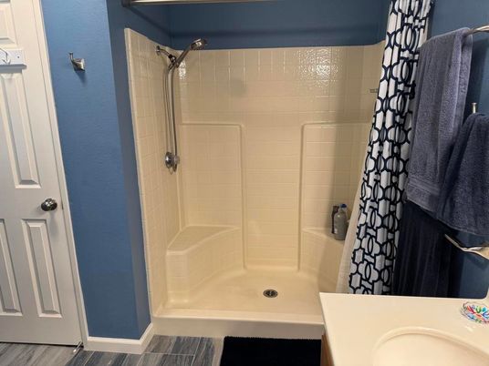 Bathroom, Interior, Wood Texture Flooring