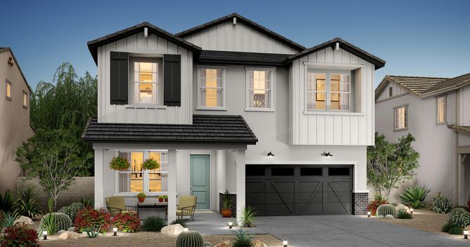 Attached, Exterior, Facade, Farmhouse