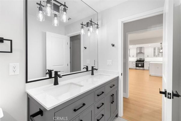 Bathroom, Dual Sink Vanities, Interior, Kitchen, Wood Texture Flooring