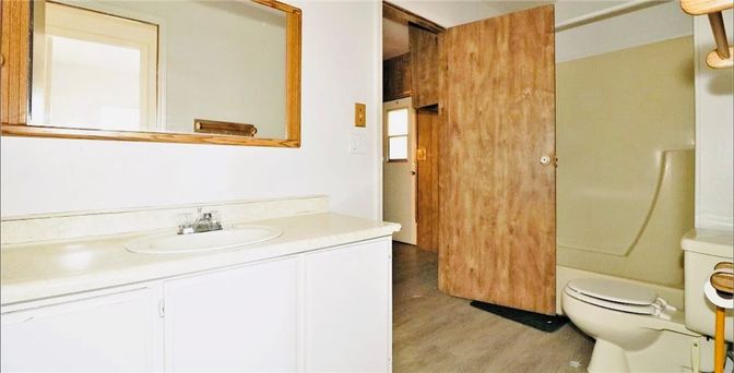Bathroom, Interior, Wood Texture Flooring