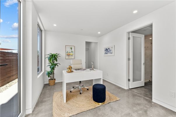 Home Office, Interior, Recessed Lighting