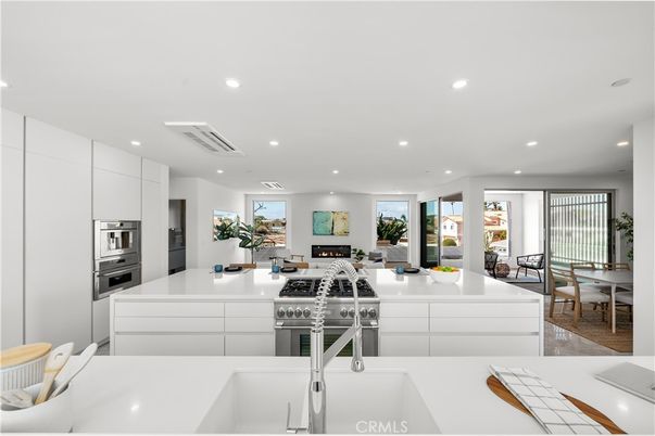 Dining room, Interior, Kitchen, Living room, Recessed Lighting, Stainless Steel Appliances