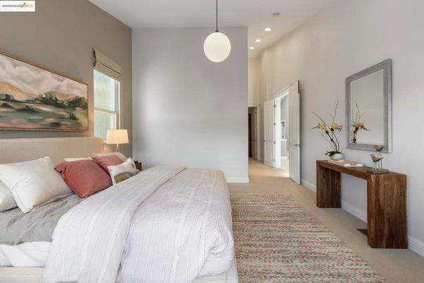 Bedroom, Interior, Pendant Lights, Recessed Lighting