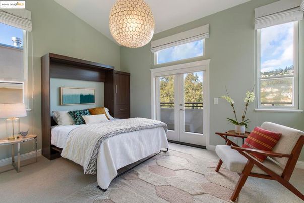 Bedroom, Interior, Pendant Lights