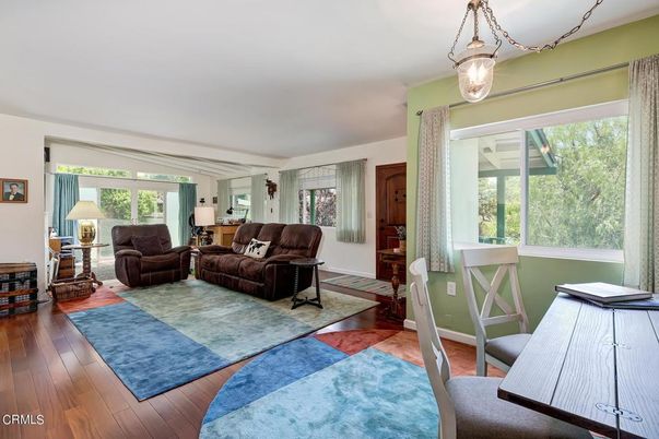 Interior, Living room, Pendant Lights, Wood Texture Flooring