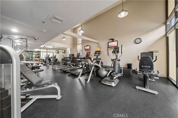 Fitness Equipment, Gym, Interior, Pendant Lights, Recessed Lighting