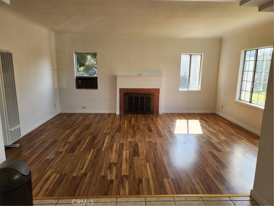 Empty room, Fireplace, Interior, Wood Texture Flooring