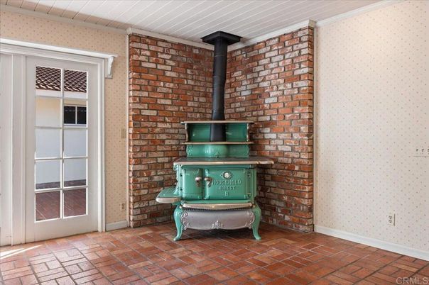 Fireplace, Interior, Stone Walls