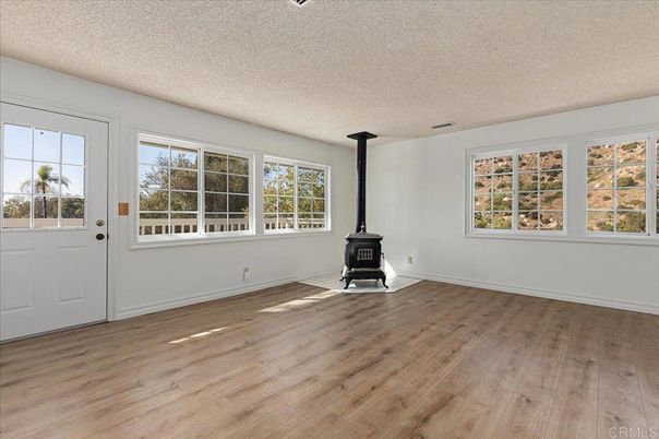 Empty room, Fireplace, Interior, Wood Texture Flooring