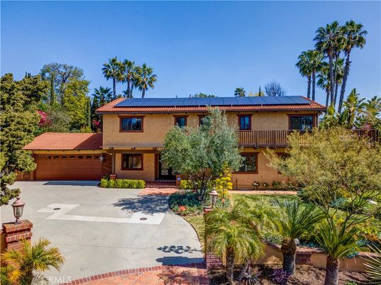 Attached, Backyard, Exterior, Facade, Solar Panels, Mediterranean