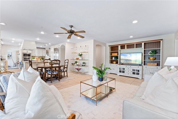 Dining room, Interior, Kitchen, Living room, Recessed Lighting, Stainless Steel Appliances