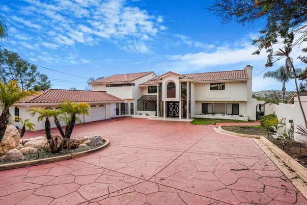 Attached, Backyard, Exterior, Facade, Mediterranean