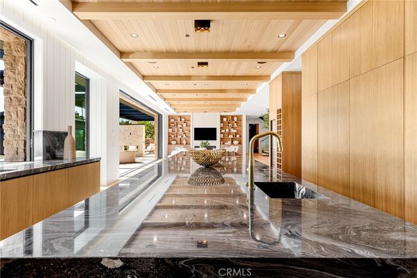 Interior, Kitchen, Recessed Lighting, Wooden Beams, Wooden Ceilings