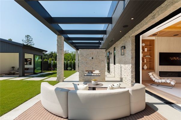 Backyard, Exterior, Fireplace