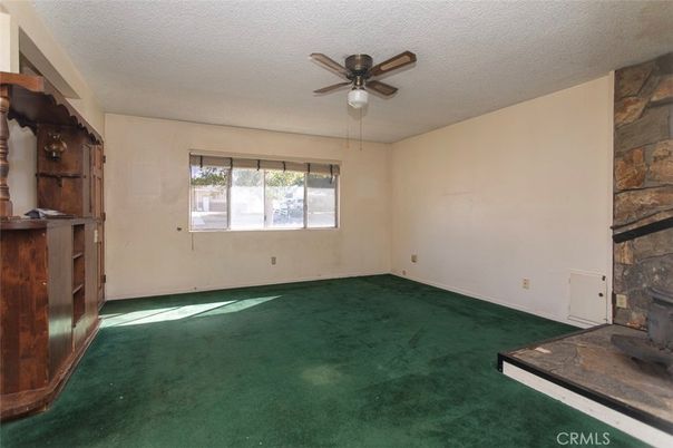 Empty room, Fireplace, Interior, Stone Walls