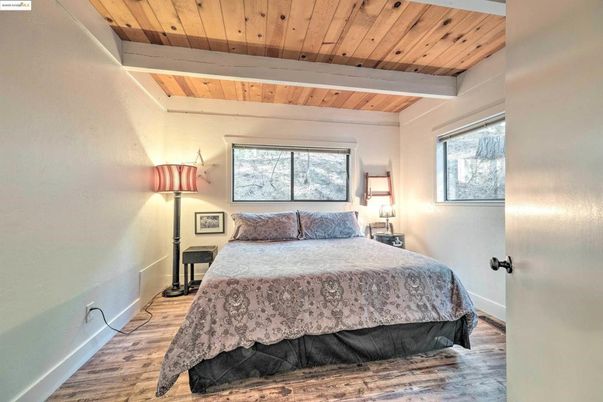 Bedroom, Interior, Wooden Beams, Wooden Ceilings, Wood Texture Flooring