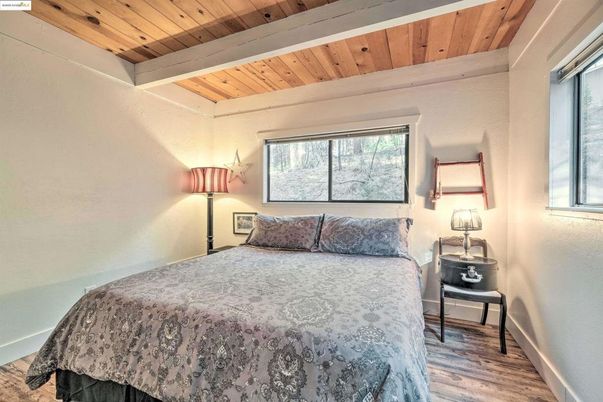 Bedroom, Interior, Wooden Beams, Wooden Ceilings, Wood Texture Flooring