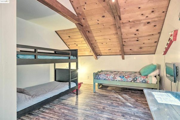Bedroom, Interior, Wooden Beams, Wooden Ceilings, Wood Texture Flooring