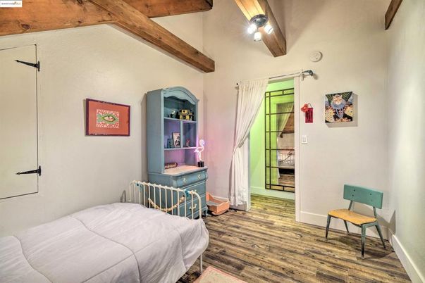 Bedroom, Interior, Wooden Beams, Wood Texture Flooring
