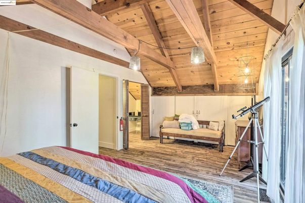 Bedroom, Interior, Wooden Beams, Wooden Ceilings, Wood Texture Flooring