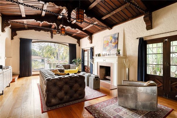 Fireplace, Interior, Living room, Wooden Beams, Wooden Ceilings, Wood Texture Flooring