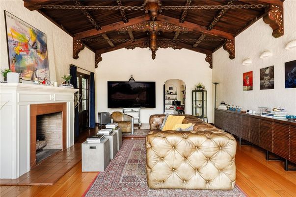 Fireplace, Interior, Living room, Wooden Beams, Wooden Ceilings, Wood Texture Flooring