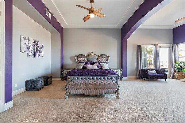 Bedroom, Fireplace, Interior