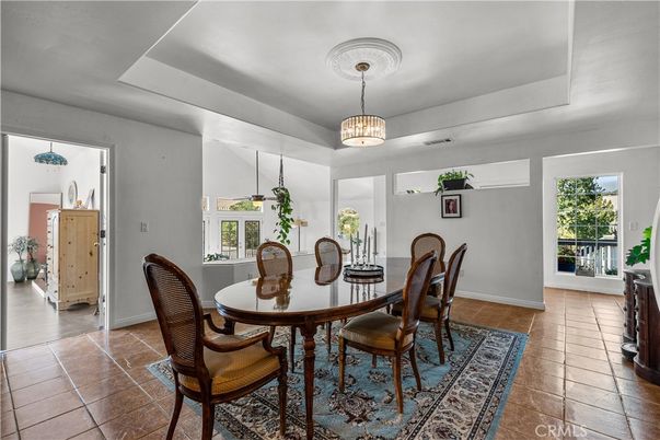 Dining room, Interior, Pendant Lights