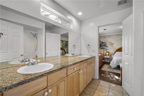 Bathroom, Bedroom, Dual Sink Vanities, Interior, Recessed Lighting