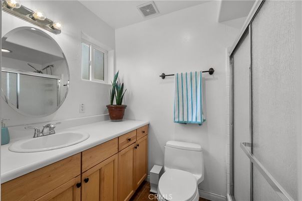 Bathroom, Dual Sink Vanities, Glass Shower, Interior