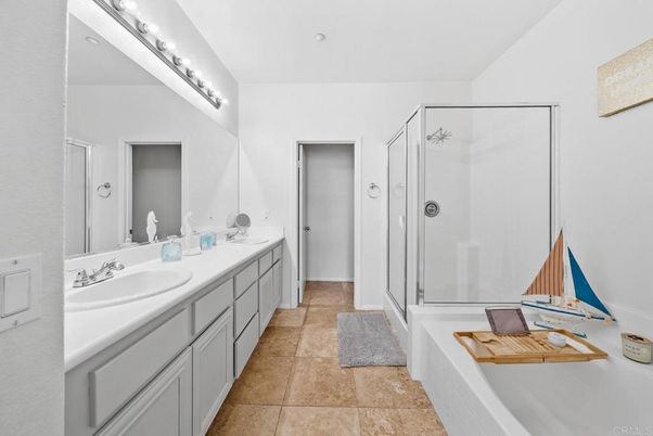 Bathroom, Dual Sink Vanities, Glass Shower, Interior