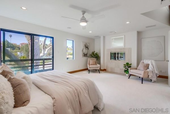 Bedroom, Interior, Recessed Lighting