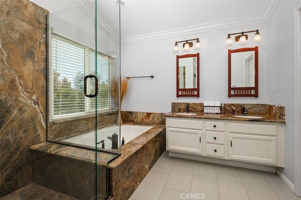 Bathroom, Dual Sink Vanities, Glass Shower, Interior