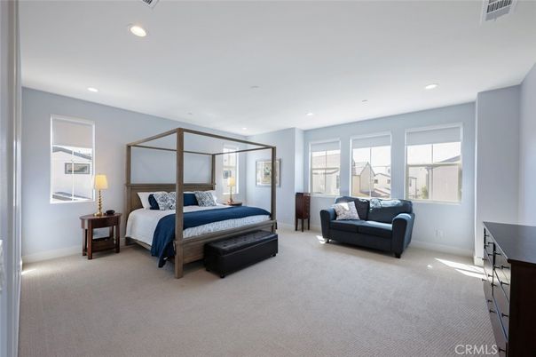 Bedroom, Interior, Recessed Lighting