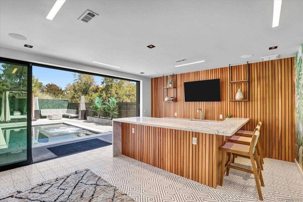 Interior, Recessed Lighting, Wooden Walls