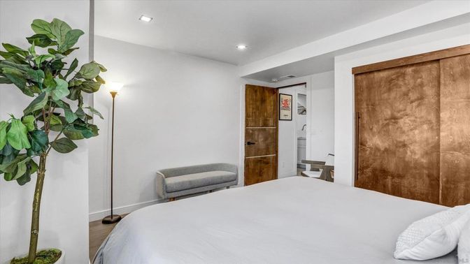Bedroom, Interior, Recessed Lighting