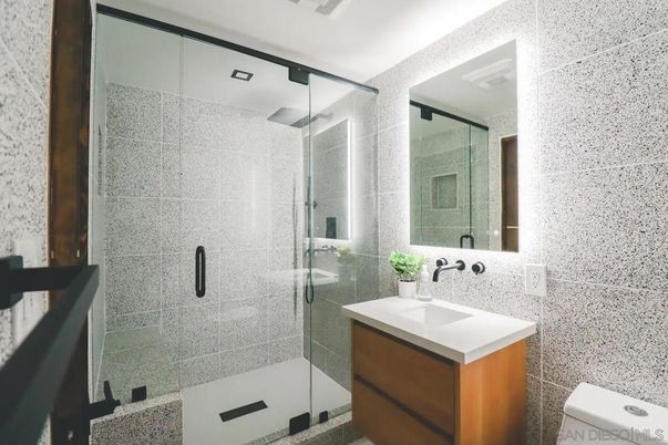 Bathroom, Glass Shower, Interior