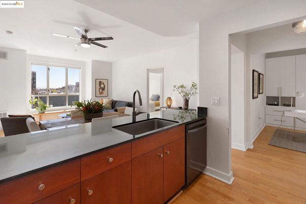 Interior, Kitchen, Wood Texture Flooring