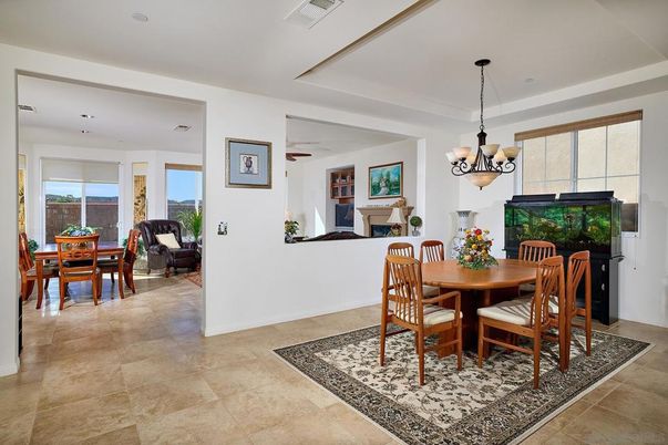Chandelier, Dining room, Fireplace, Interior, Pendant Lights